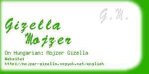 gizella mojzer business card